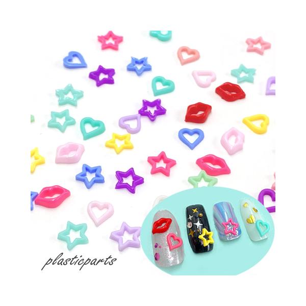 プラスチック 透かしパーツ ネイルパーツ ミニパーツ レジン ネイル