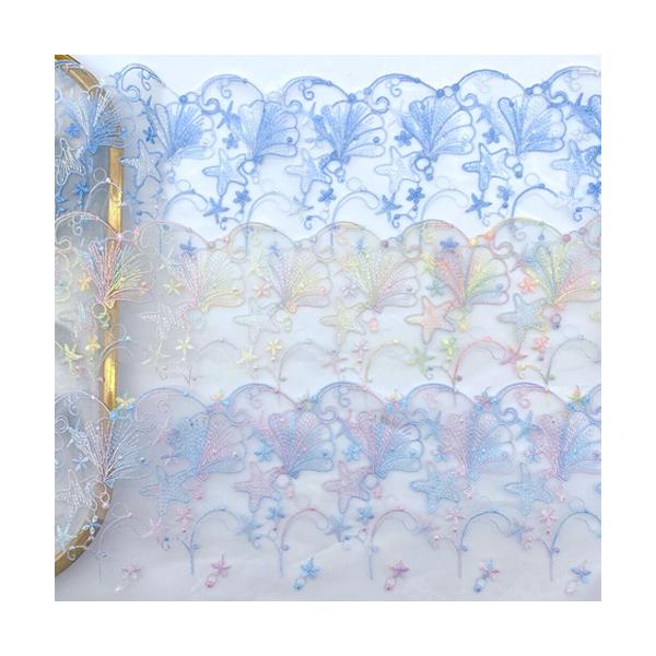 ■商品情報サイズ：全長幅約17cm程度　　　　刺繍部分：幅約11.5cm程度※最大値で計測 カラー：画像を参考にしてください素　材：化繊数　量：1ｍ※刺繍ヵ所の出来上がりに個体差がございます。※在庫状況によっては複数本の合計でお届けとなる場...