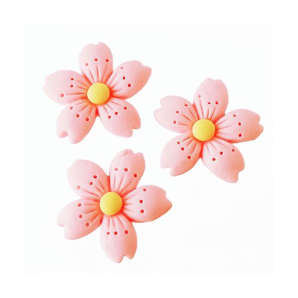 桜 貼付けパーツ 薄ピンク マット 10個 5弁花 さくら サクラ