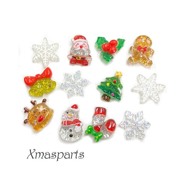 ハンドメイド❣️クリスマスアレンジ❣️サンタ、雪だるま、ツリー、リース❁⃘*.゜ クリスマス デコパーツ キッズ 貼付け サンタ リース ツリー 雪だるま