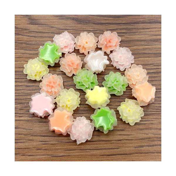 DreamyPrincess アクセサリパーツ・デコパーツ デコパーツ フラワー 花 貼付け アクセサリーパーツ フロスト