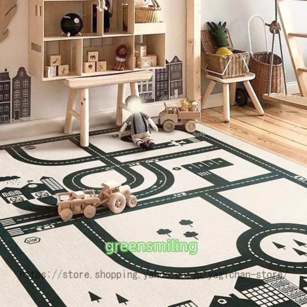 大！楽しく遊べるキッズラグ、子供が大好きなデザイン！お部屋に敷けば、そこはお子様だけの特別空間♪さらに夢中になって遊ぶお子様の横で、パパもママも自由な時間ができ、家事にも専念できること間違いなしですね。*******************...