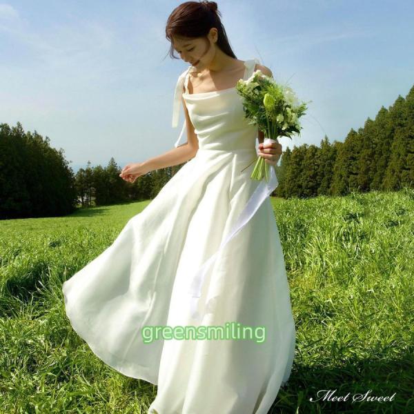 前撮りドレス ウェディングドレス ワンピース ノースリーブ 結婚式 二次会 楽天市場】前撮り ドレス ワンピース ノースリーブ ウェディング