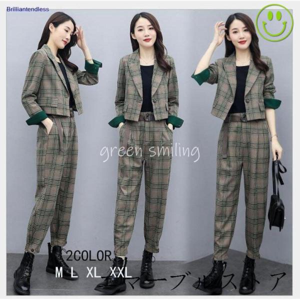 V3663 セットアップ レディース 秋 大きいサイズ 20代 30代 40E rc-genki-shop_fset205