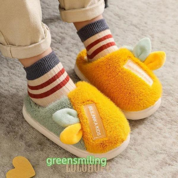 ボアスリッパ 子供 モコモコ ルームシューズ 耳付き 冬 キッズ ムートンスリッパ 暖かい バイカラー おしゃれ 女児 冬スリッパ 裏起毛 厚手 男児 室内履き ムートン キッズスリッパ冬シーズンに欠かせない、子供用ムートンルームシューズモ...