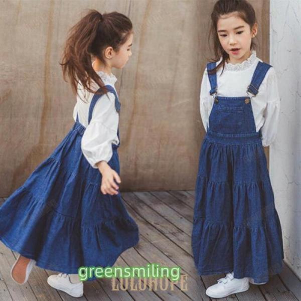 ワンピース キッズ 子供服 女の子 夏 キッズワンピース デニムワンピース 子供ドレス ジュニア 可愛い カジュアル 新品 ワンピース キッズ 子供服 女の子 デニムワンピース 子供ドレス ジュニア オーバーオール キッズ 女の子 春 夏 ...