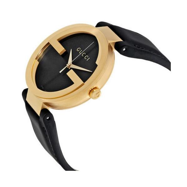 グッチ 時計 インターロッキング G メンズ 腕時計 Gucci Interlocking G ゴールド ブラックレザー クオーツ Ya Buyee Buyee 日本の通販商品 オークションの代理入札 代理購入