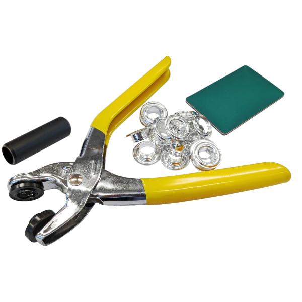 他サイト： ハトメパンチ ハトメセット ハトメ 12mm 両面ハトメ 10組入 角利 SUNDRY 400300の商品画像