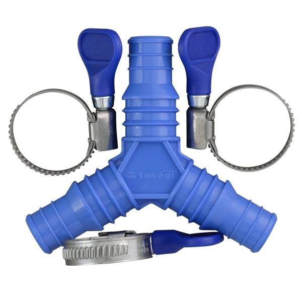 2種類のホース付き 専用品 タカギ ホース 蛇口 アタッチメント 三ツ又ホース継手セット G153FJB