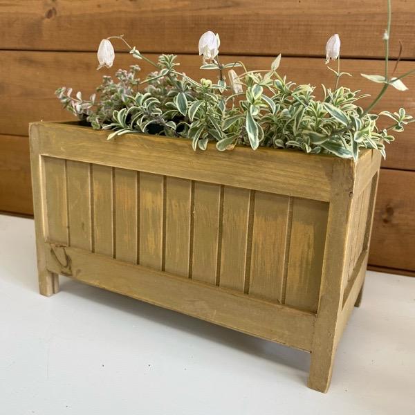 木製 ティムバー・レクトプランターS ナチュラル (WEA-903-NA