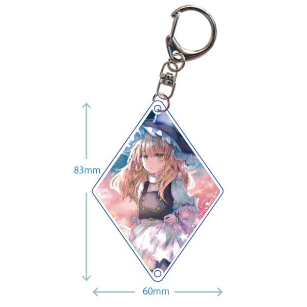 東方アクリルキーホルダー 東方アクリルキーホルダー 魔理沙3(カズ7-4)202308 -悶KID- 東方