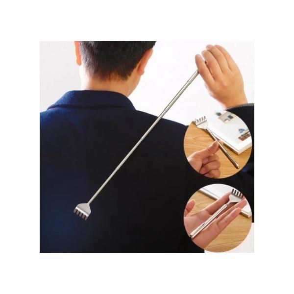 孫の手 伸縮 伸びる まごの手 まごのて 携帯用 コンパクト ステンレス 丈夫★★★購入前に画像後半の配送に関する注意事項もお読みください(^-^★★★伸び縮みする伸縮タイプのまごの手になります。携帯用にもなる軽くて持ち運び簡単な商品になっ...