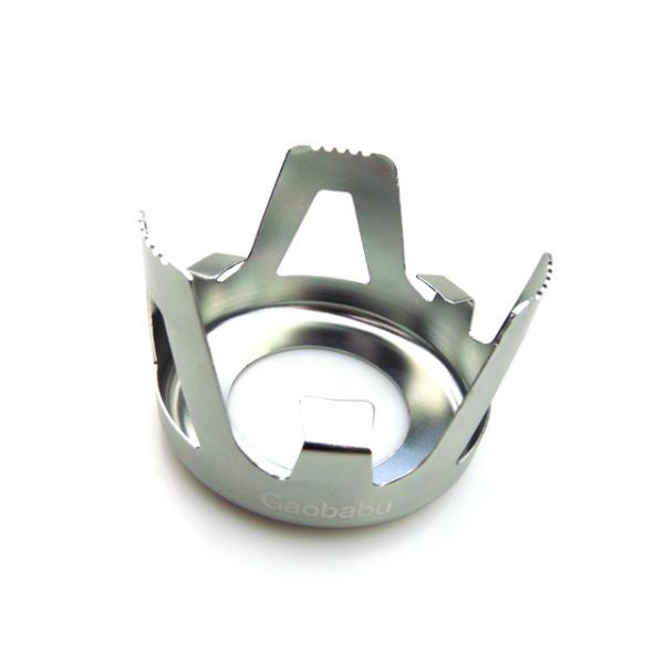 Gaobabuアルコールバーナーを設置できる五徳です。アルコールバーナーで大きめの網や鍋・パンを安定した状態で使用できるようになります。※使用中・使用直後はたいへん熱くなります。取り扱いには十分注意して下さい。