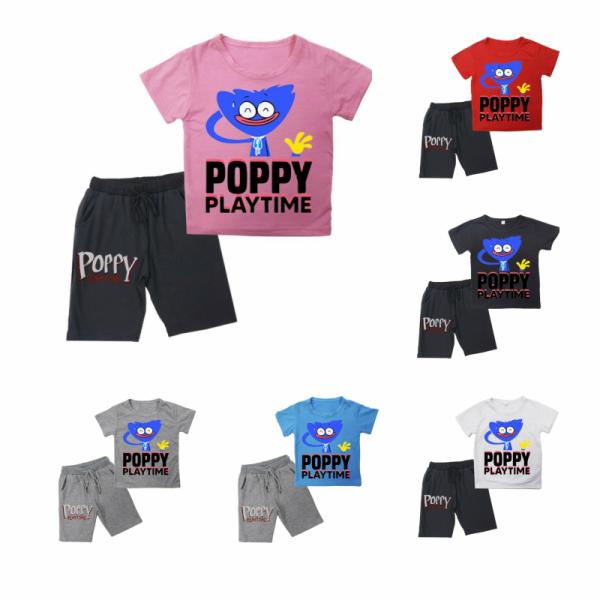 poppy playtime ハギーワギー パジャマ キッズ ルームウェア プリント ポピー プレイタイム 子供服 上下セット 半袖 短パン 春 夏 子供服 家族服 誕生日