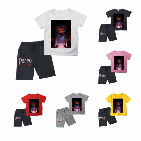 poppy playtime ハギーワギー パジャマ キッズ ルームウェア プリント ポピー プレイタイム 子供服 上下セット 半袖 短パン 春 夏 子供服 家族服 誕生日