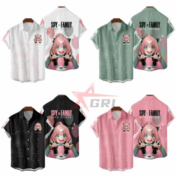 スパイファミリー風 Tシャツ 子供用 大人SPY×FAMILY 半袖 ロイド・フォージャ アーニャ 男女兼用 フォージャー コスプレ衣装 誕生日 プレゼント 夏 シャツ Polo