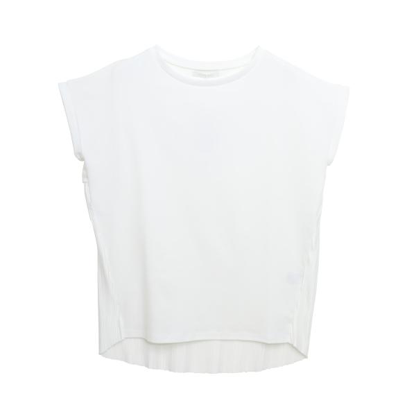 トップス レディース 半袖 夏 バックプリーツ カットソー プリーツ