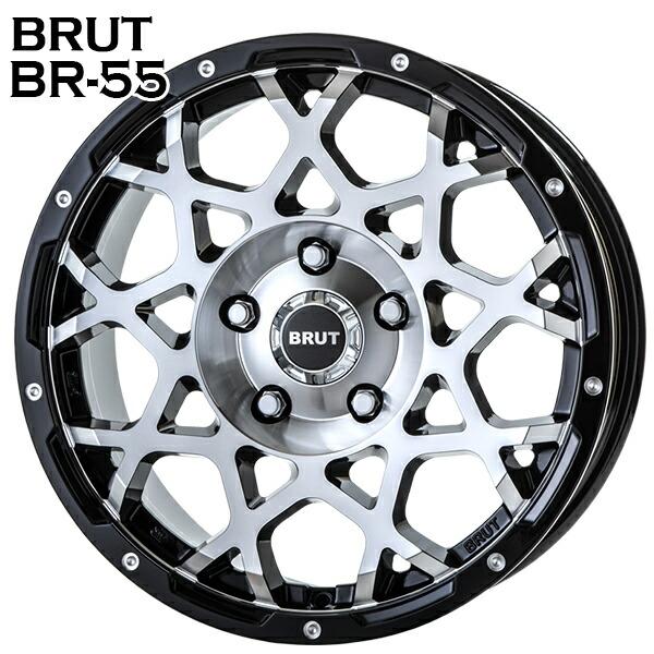 JL/JKラングラー ホイールセット 265/65R17インチ 5H127 BRUT ブルート BR-55 MMB ミシュラン クロスクライメート2 SUV