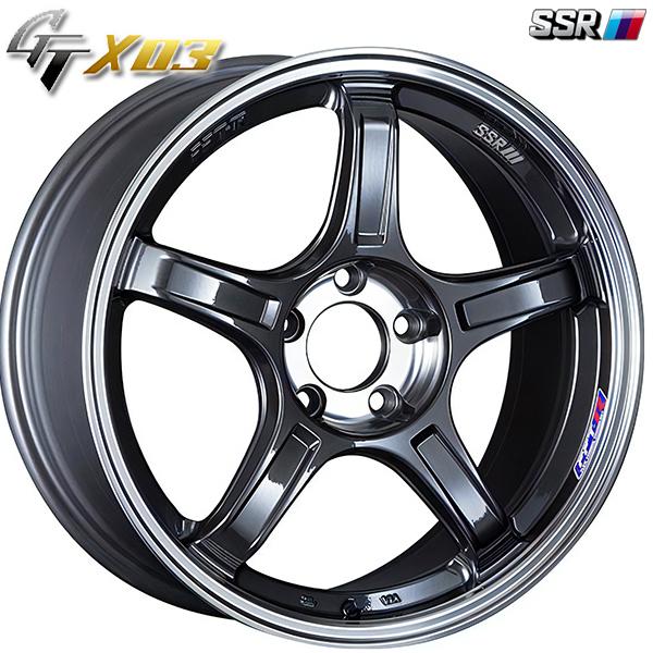 SSR GTX03 18インチ 8.5J 5H100 +45 ガンメタ/スモーククリア