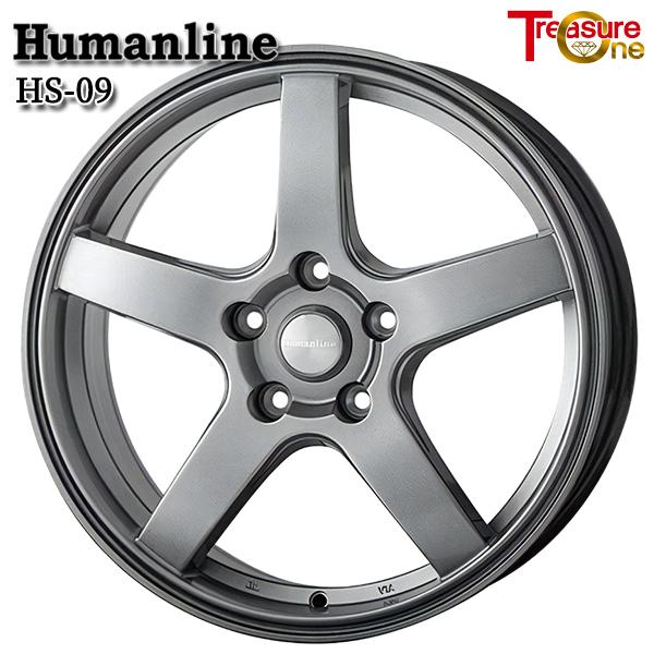 90ノア等 トレジャーワン ヒューマンライン HS09 16インチ 6.5J 5H114.3 +38 ダークグレー アルミホイール単品 4本セット 送料無料