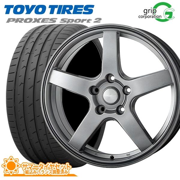 PROXES プリウスアルファ用 215/45R18 サマータイヤホイールセット 