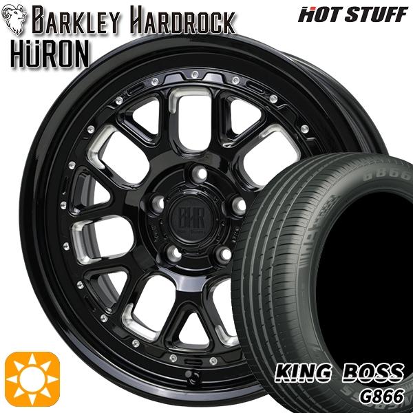 サマータイヤ ホイールセット 225/50R17インチ 5H114.3 バークレイハードロック ヒューロン GM/B キングボス G866