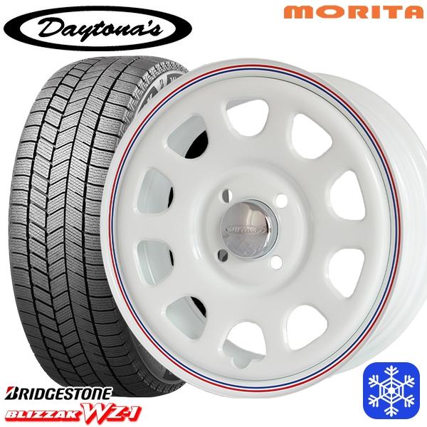 ブリヂストン スタッドレスタイヤ 145/80R13 17年製 ホイール付き ブリザック 145/80R13インチ ブリヂストン WZ-1 WZ1 4H100