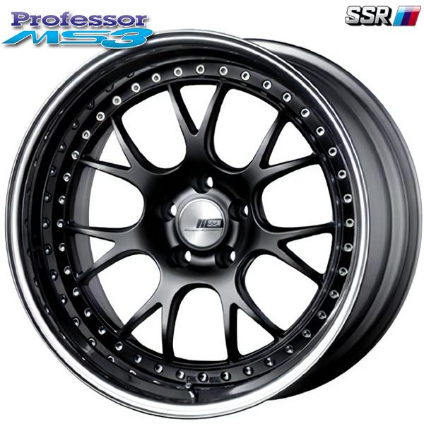 オールシーズンタイヤ ホイールセット 225/40R18インチ 5H114 SSR プロフェッサー MS3 フラットブラック ハンコック キナジー 4S2 H7