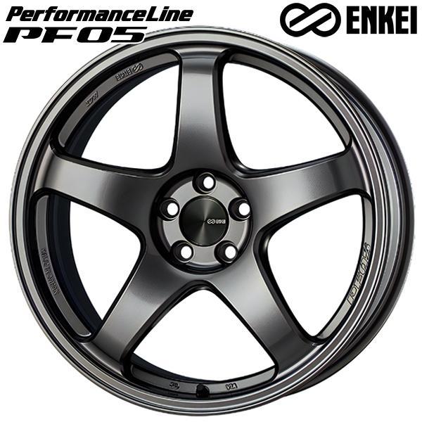 アウディ (A4オールロードクワトロ) サマータイヤホイールセット 245/45R18インチ 5H112 ENKEI エンケイ PF05 DS ウィンラン R3
