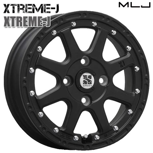 MLJ エクストリームJ フラットブラック 12インチ 4.0B 4H100 +42