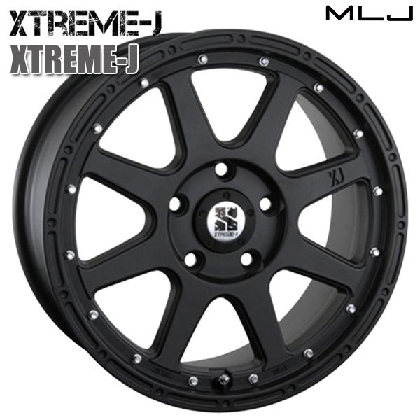 MLJ エクストリームJ フラットブラック 18インチ 8.0J 5H114.3 +40 アルミホイール単品 1本 4本以上送料無料