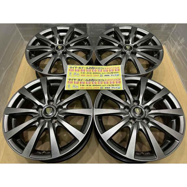 マナレイ MID MANARAY SPORT ES アルミホイール 15 6j +45 ガンメタ 系