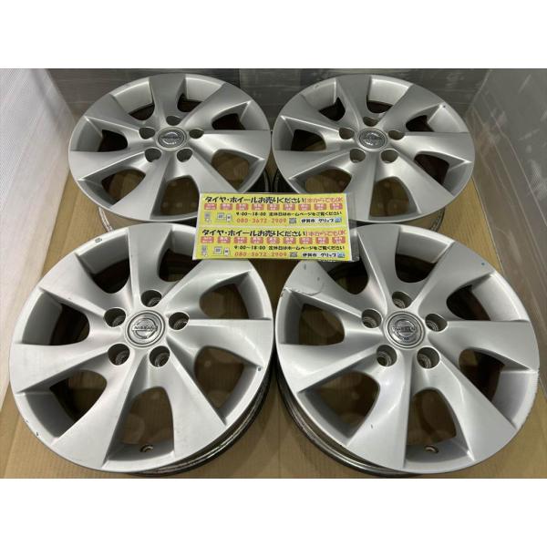 セレナ NISSAN SERENA 純正アルミホイール 16 6j +45 シルバー 5穴