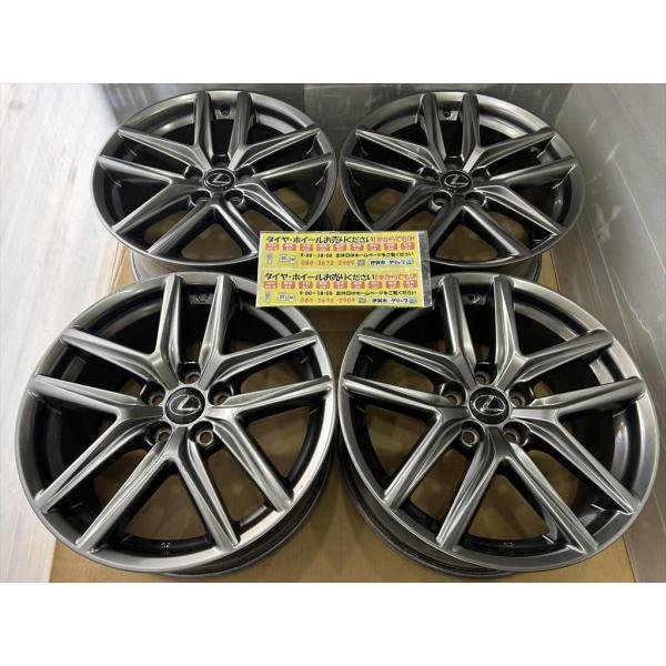 レクサス（LEXUS） LEXUS is 30系 Fsport 純正アルミホイール 18 8j +