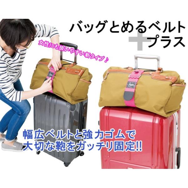旅行 トラベル 手荷物まとめ かばん 便利 キャリーオン 鞄固定 送料299円 バッグとめるベルト プラス ゴーウェル 荷物固定トラベル便利グッズ Gw 0102 3点迄メール便ok Go0a144 代購幫