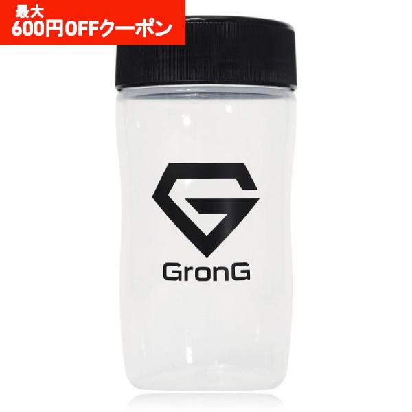 【6/21まで最大600円OFFクーポン】グロング プロテインシェイカー ブラック 500ml GronG 爆買