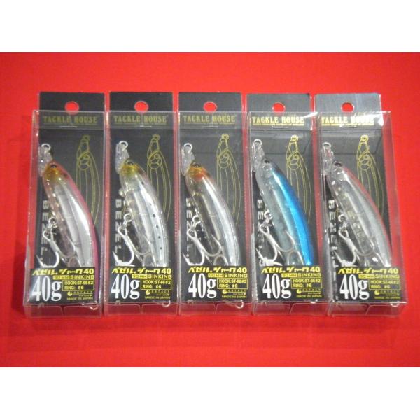 BEZEL JERK 40g ミノー　5個セット TACKLE HOUSE（タックルハウス） コンタクト ベゼルジャーク 40g