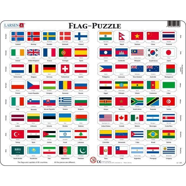 ラーセン 80ピース 世界の国旗 パズル 英語 知育玩具 Buyee Buyee Jasa Perwakilan Pembelian Barang Online Di Jepang