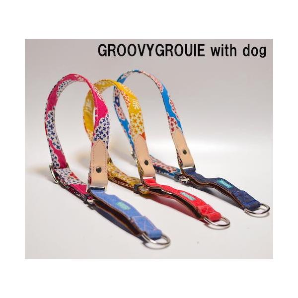 ⭐︎くますけ⭐︎ページ　ハーフチョークチェーン　大型犬　小型犬　パラコード パラコード ハーフチョークチェーンタイプ 大型犬用（首回り45cm、頭