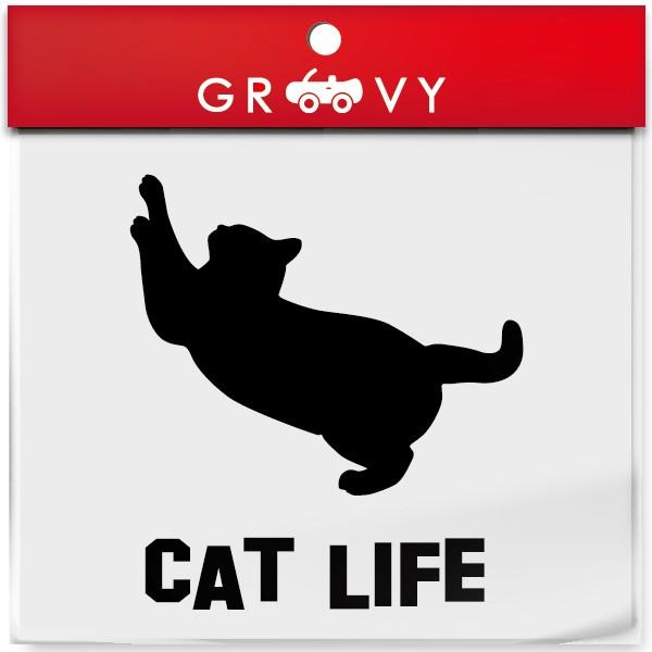 爪を研ぐ 猫 車 ステッカー Cat Life 猫の生活 日常 キャットライフ ネコ ねこ かわいい おしゃれ シルエット シール 1153 車イラストの専門店 Groovy 通販 Yahoo ショッピング