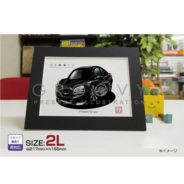 車好き プレゼント BMW M6グランクーペ 車 イラスト 2L版 グルービー ステッカーも追加OK パーツ グッズ アクセサリー