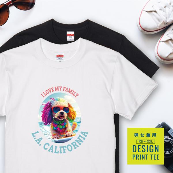 【LEO♥️EVE さま 専用】MUVEIL トイプードルTシャツ 愛犬 Tシャツ 犬 トイプードル アプリコット プードル サーフィン