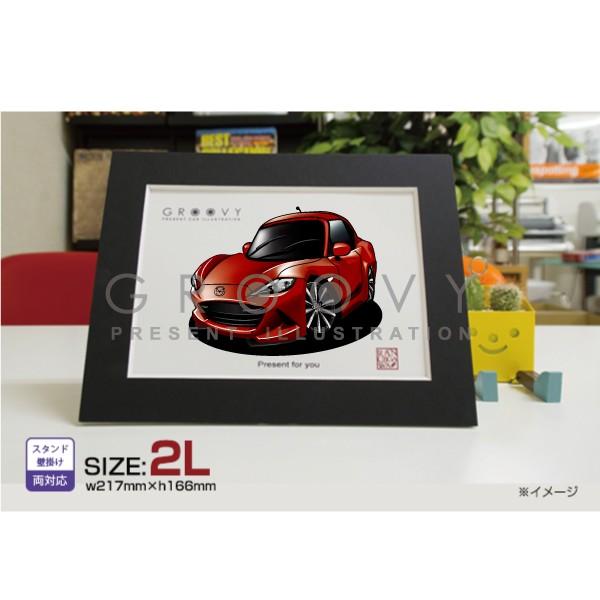 車好き プレゼント マツダ ロードスター RF 車 イラスト 2L版