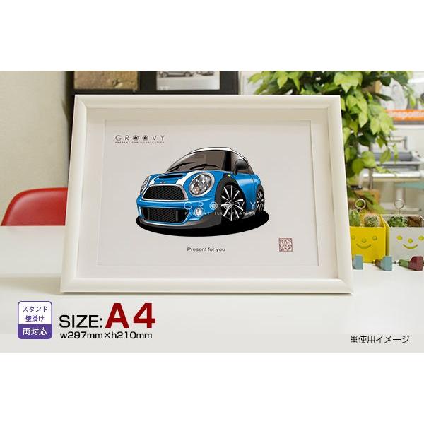 車好き プレゼント ミニ ミニクーパーs 車 イラスト 版高級フレーム グルービー Minicooper Minicooper ステッカーも追加ok パーツ グッズ アクセサリー Buyee Servis Zakupok Tretim Licom Buyee Pokupajte Iz Yaponii