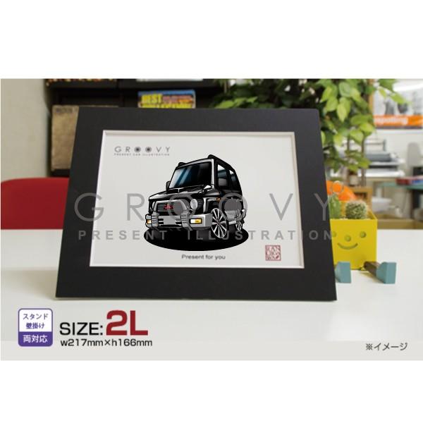 車好き プレゼント 三菱 パジェロ ミニ 初代ver2 車 イラスト 2L版