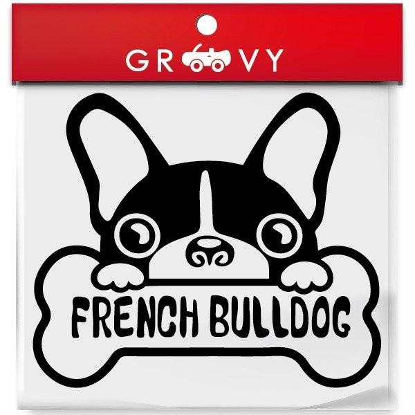フレンチブルドッグ 愛犬 犬 ステッカー 犬種名入り フレブル 車用 シルエットシール デカール Sticker 1011 車イラストの専門店 Groovy 通販 Yahoo ショッピング