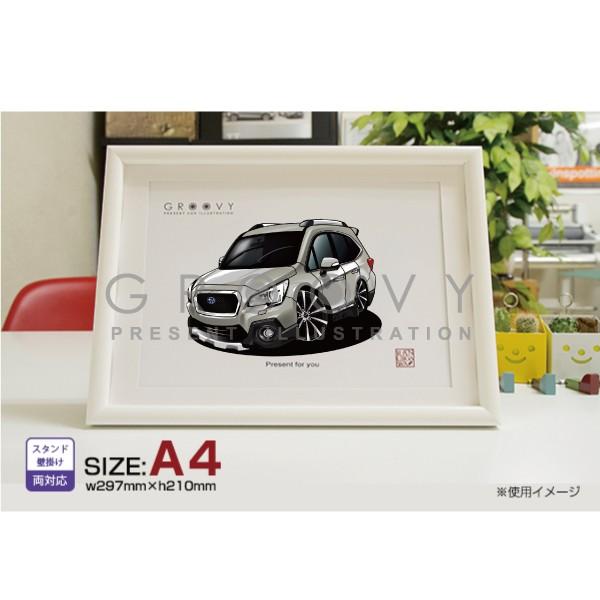 車好き プレゼント スバル レガシィ アウトバックBS系ver2 車 イラスト