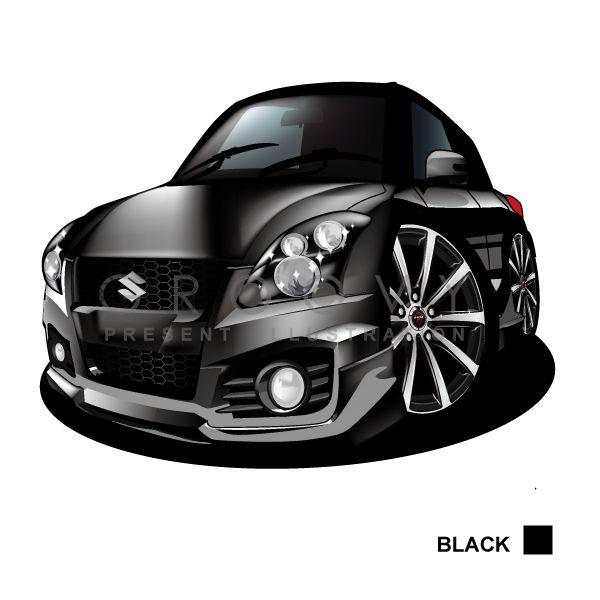スズキ スイフトスポーツzc32s 車 イラスト 版 グルービー Suzuki Swift ステッカーも追加ok パーツ グッズ アクセサリー Buyee Buyee Japanese Proxy Service Buy From Japan Bot Online