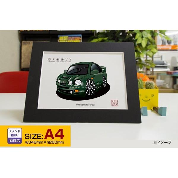 車好き プレゼント トヨタ セリカ GT-Four 車 イラスト A4版