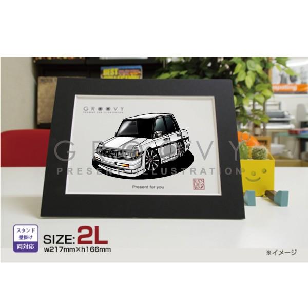 車好き プレゼント トヨタ クレスタ GX71 車 イラスト cresta 2L版